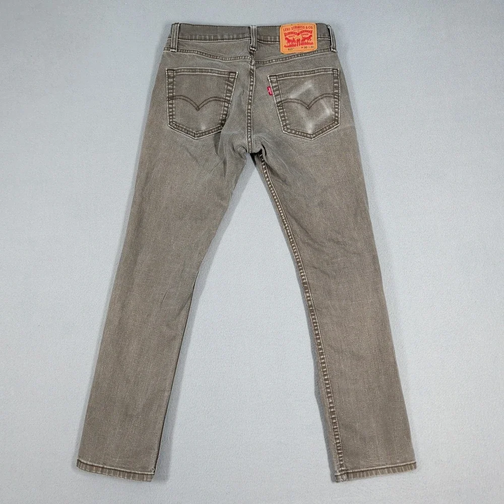 Levi's‎ 511 Jeans Mens 30x30 Brown Slim Fit Stretch Denim Casual Workwear Pants